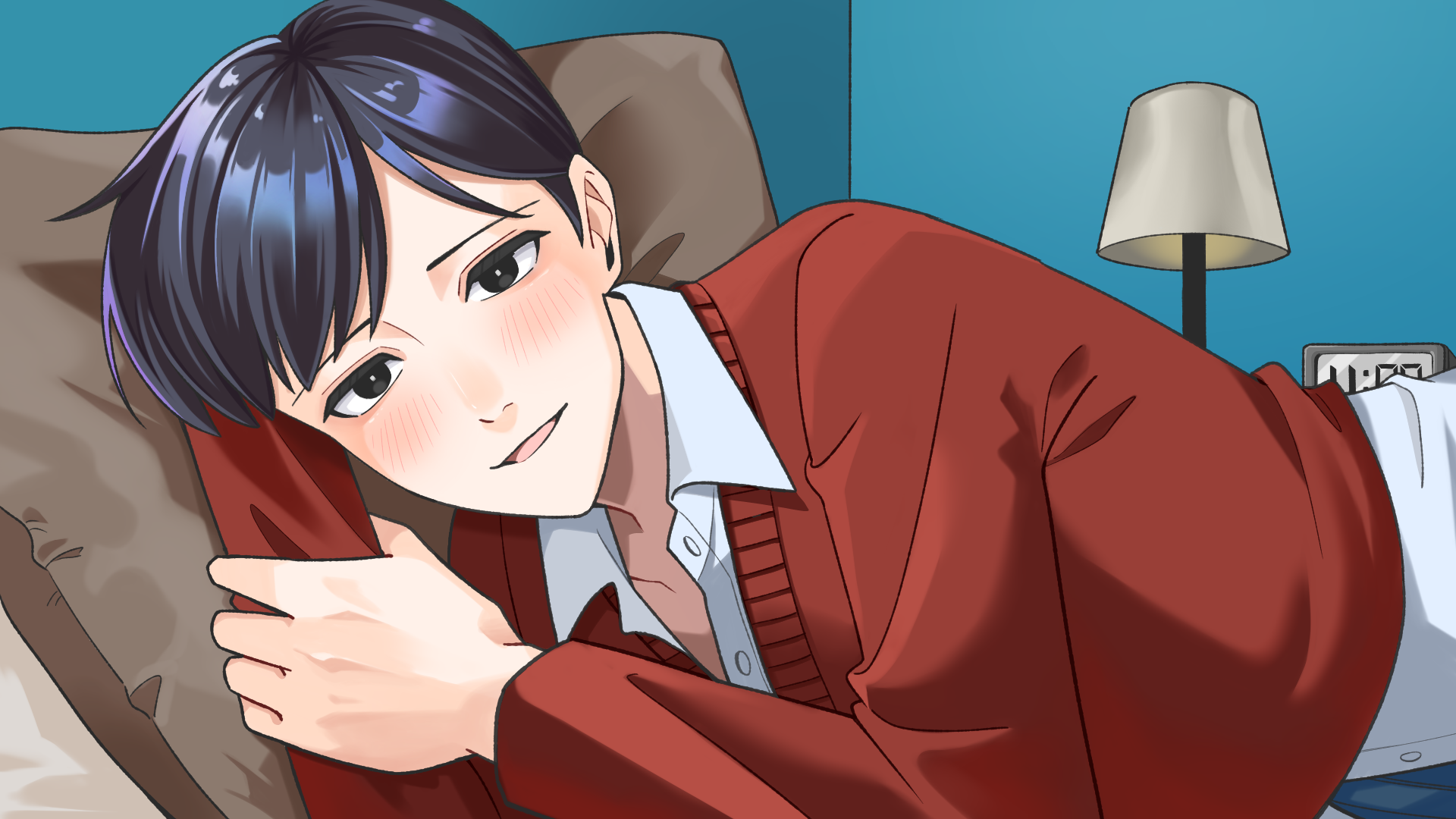 一緒に、寝る？